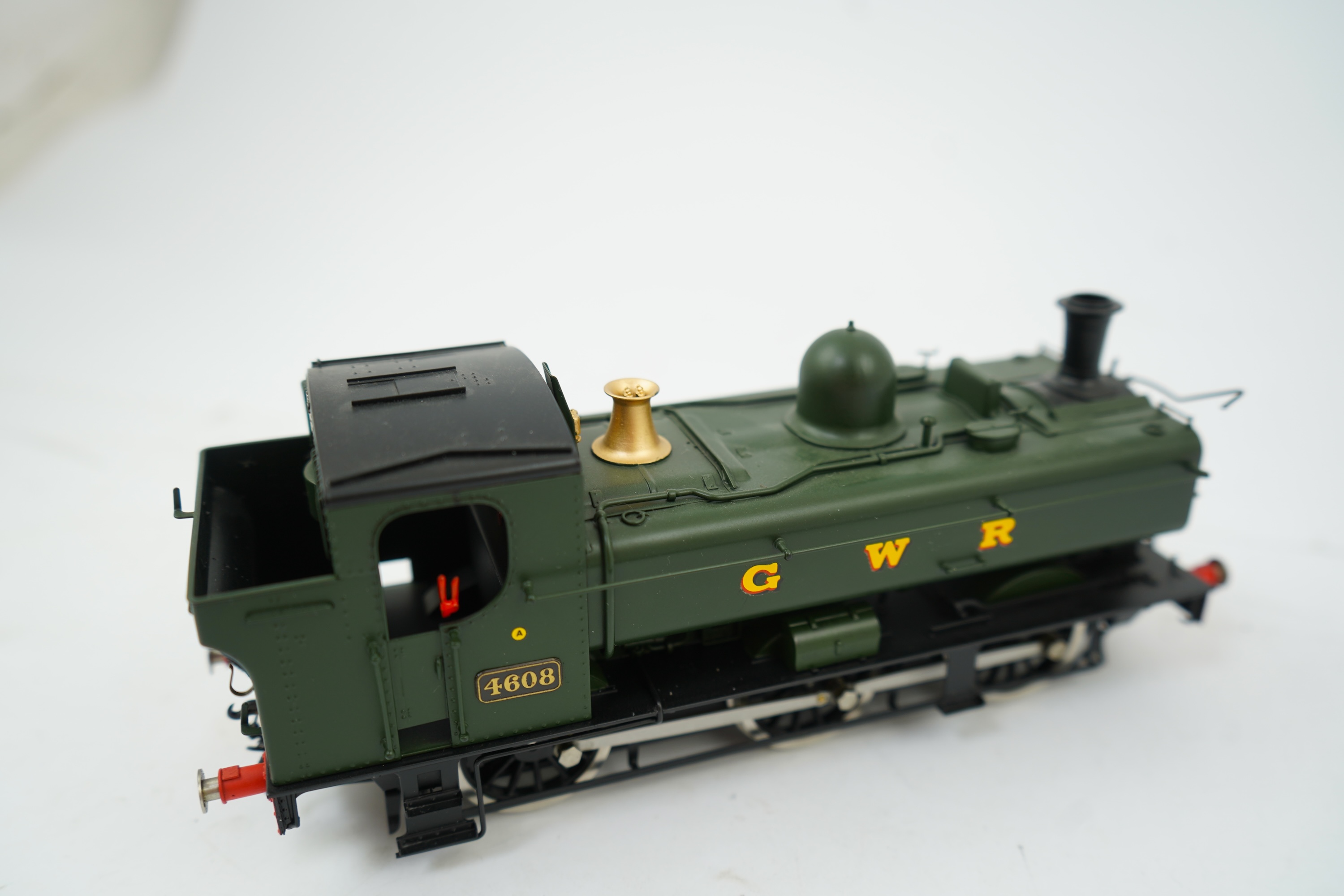 An 0 Gauge Tower Models, Blackpool, made in Sancheng China, model of GWR Class 57xx, 4608, 0-6-0T locomotive, powered for two rail operation.